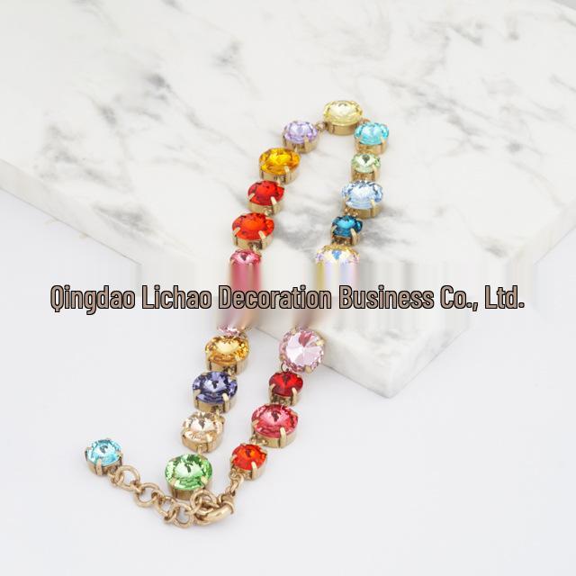 French Niche Colorful Zircon Necklace & Bracelet Set - Women s High-End Retro Choker Jewelry D023 Colorful Gemstone
French Niche Colorful Zircon Necklace & Bracelet Set - Women s High-End Retro Choker Jewelry D023 Colorful Gemstone