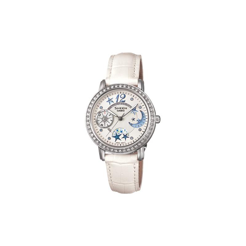 Casio SHEEN 50 meters waterproof, quartz movement, leather strap, Japanese and Korean watch, women s watch, white dial SHN-3019L-7ADR білий
Casio SHEEN 50 meters waterproof, quartz movement, leather strap, Japanese and Korean watch, women s watch, white dial SHN-3019L-7ADR білий