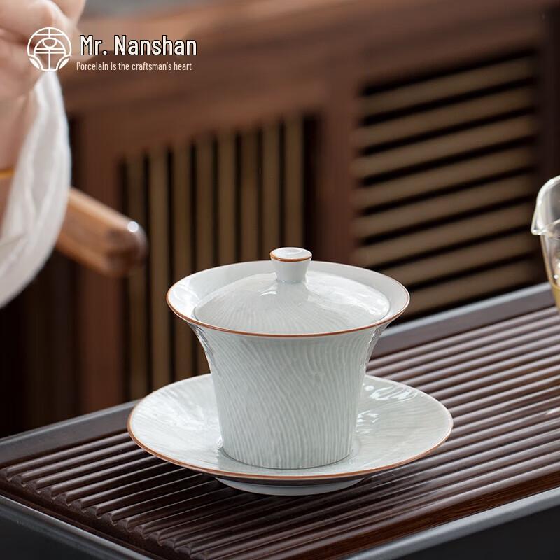 Nanshan Ceramic Gongfu Tea Set with Sancai Gaiwan
Nanshan Ceramic Gongfu Tea Set with Sancai Gaiwan