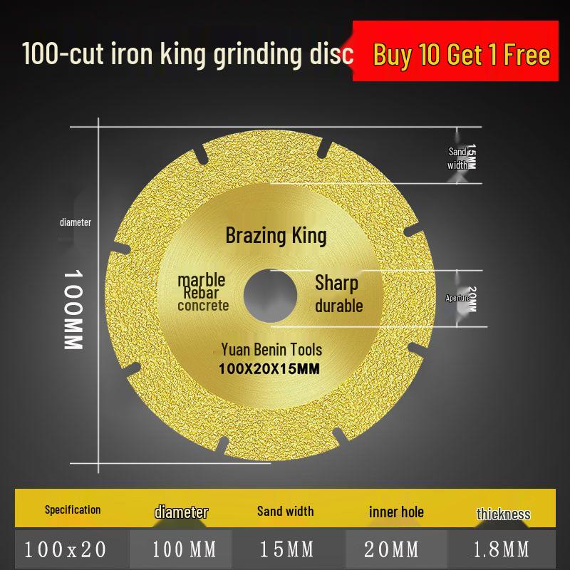 Iron Cutting King Alloy & Stainless Steel Cutting Disc for Angle Grinders
Iron Cutting King Alloy & Stainless Steel Cutting Disc for Angle Grinders