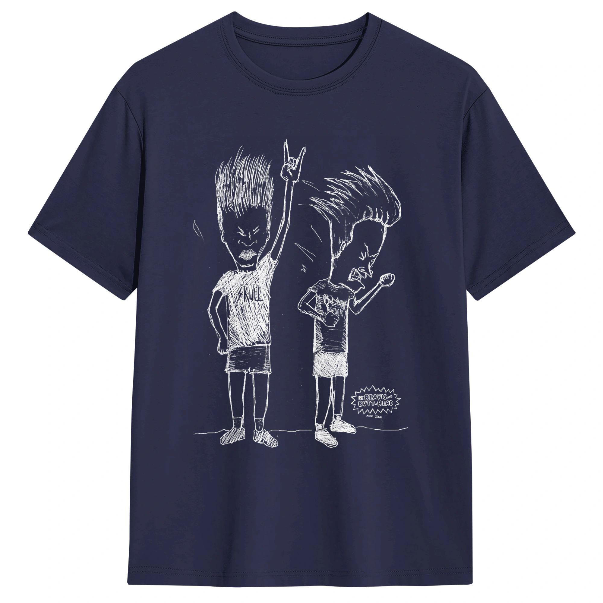 Beavis and ButtHead Head Bang Sketch TShirt for Men Funny Pure Cotton Tees O Neck Short Sleeve T Shirts New Arrival Tops 4XL
Beavis and ButtHead Head Bang Sketch TShirt for Men Funny Pure Cotton Tees O Neck Short Sleeve T Shirts New Arrival Tops 4XL