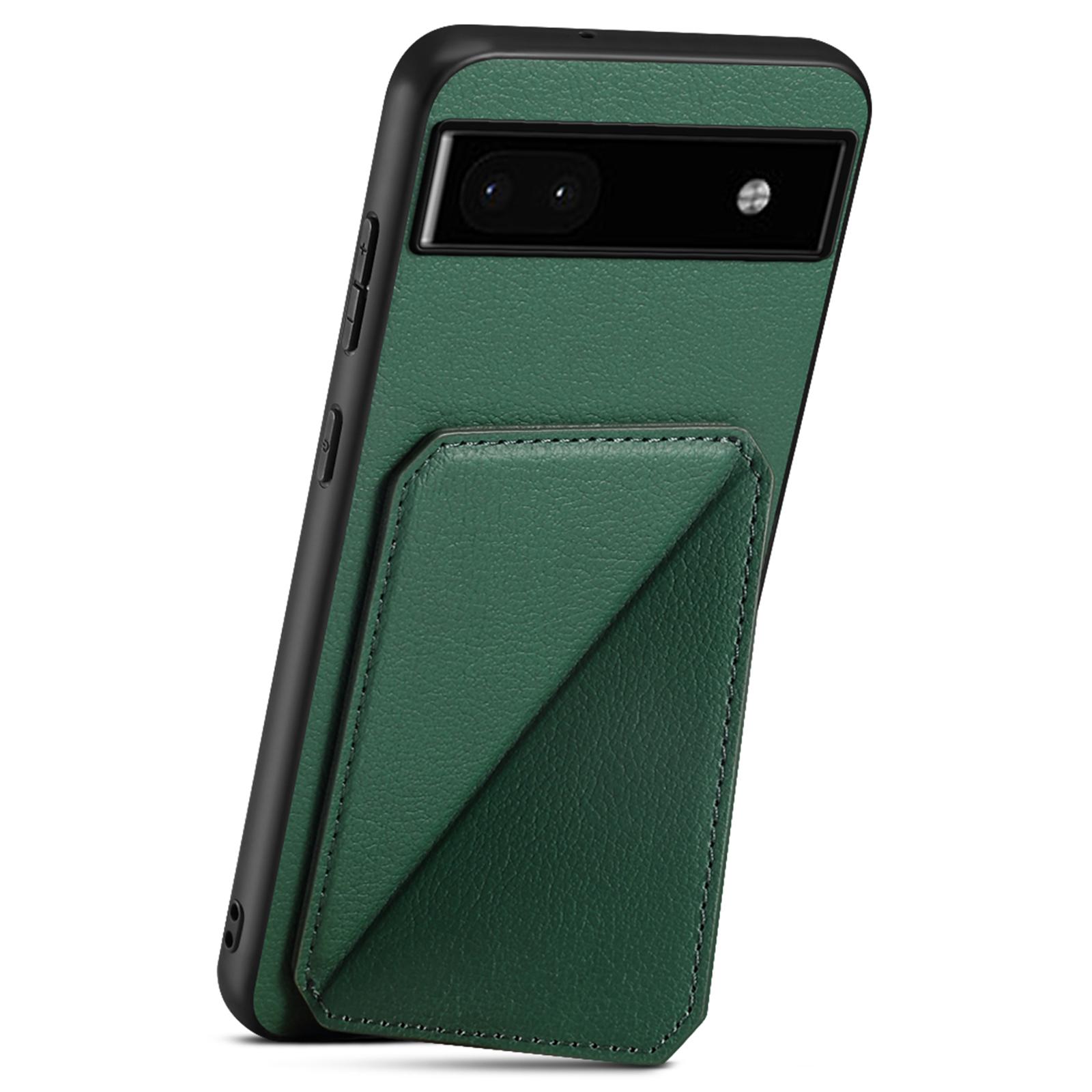 For Google Pixel 6a Case Kickstand Leather+PC+TPU Cell Phone Case with Card Holder Green
For Google Pixel 6a Case Kickstand Leather+PC+TPU Cell Phone Case with Card Holder Green