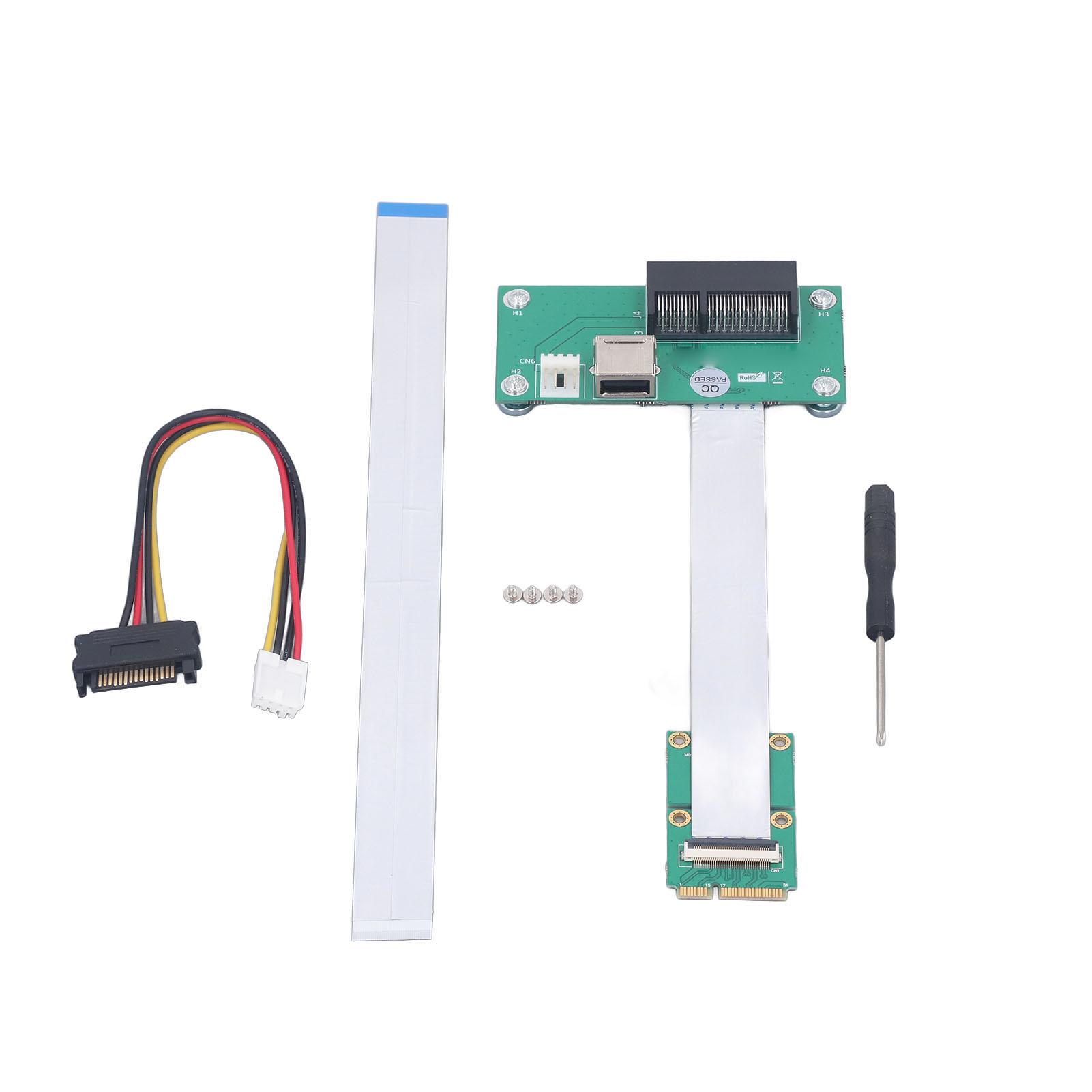 Mini PCIE to PCIE Express 4X Extension Cord Adapter Card with USB Riser Card Magnetic Pad High
Mini PCIE to PCIE Express 4X Extension Cord Adapter Card with USB Riser Card Magnetic Pad High