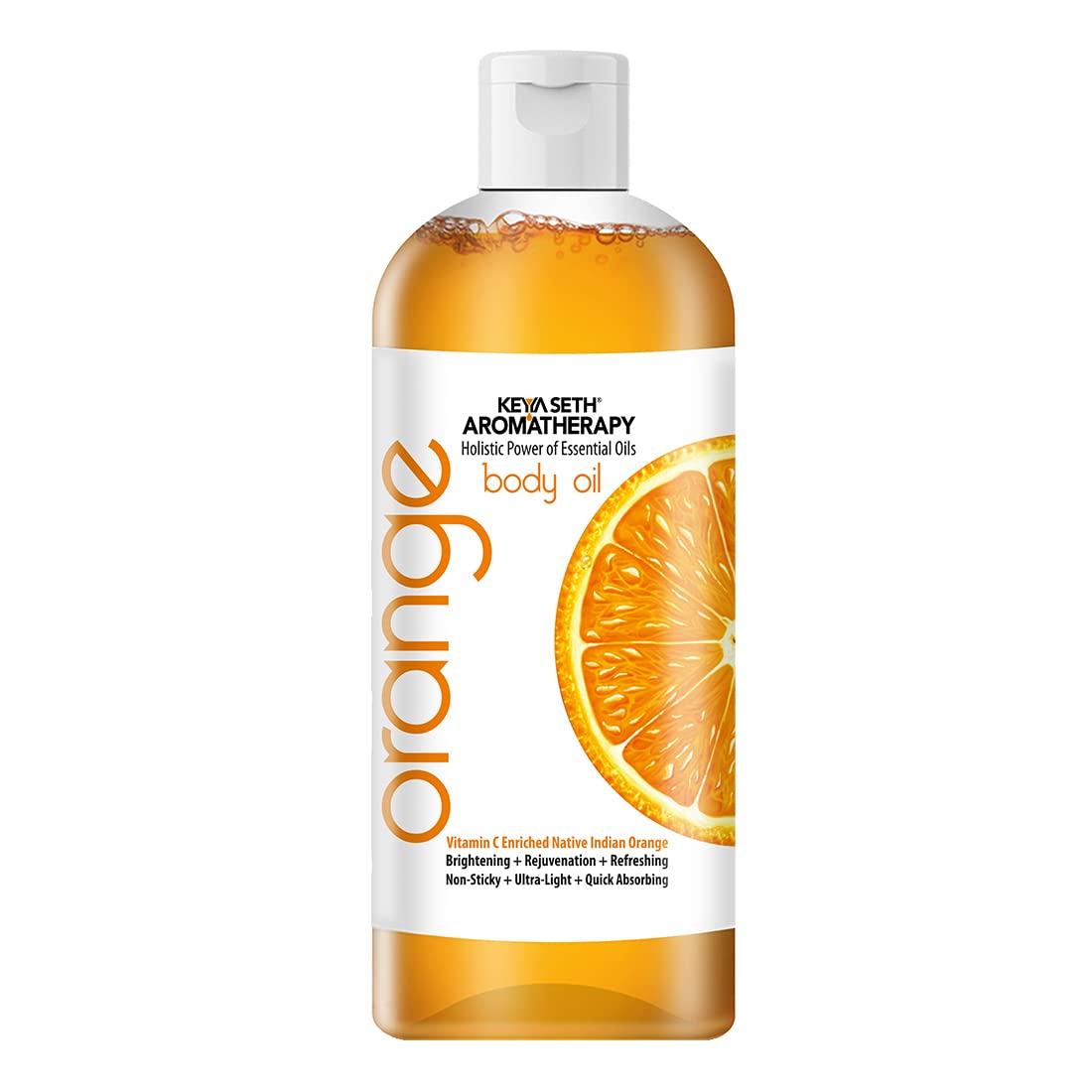 Keya Seth Aromatherapy Skin Defence Orange Body Oil Skin Lightening, Rejuvenating Non-Sticky for Daily Use After Bath, Massage Oil Enriched with Orang
Keya Seth Aromatherapy Skin Defence Orange Body Oil Skin Lightening, Rejuvenating Non-Sticky for Daily Use After Bath, Massage Oil Enriched with Orang