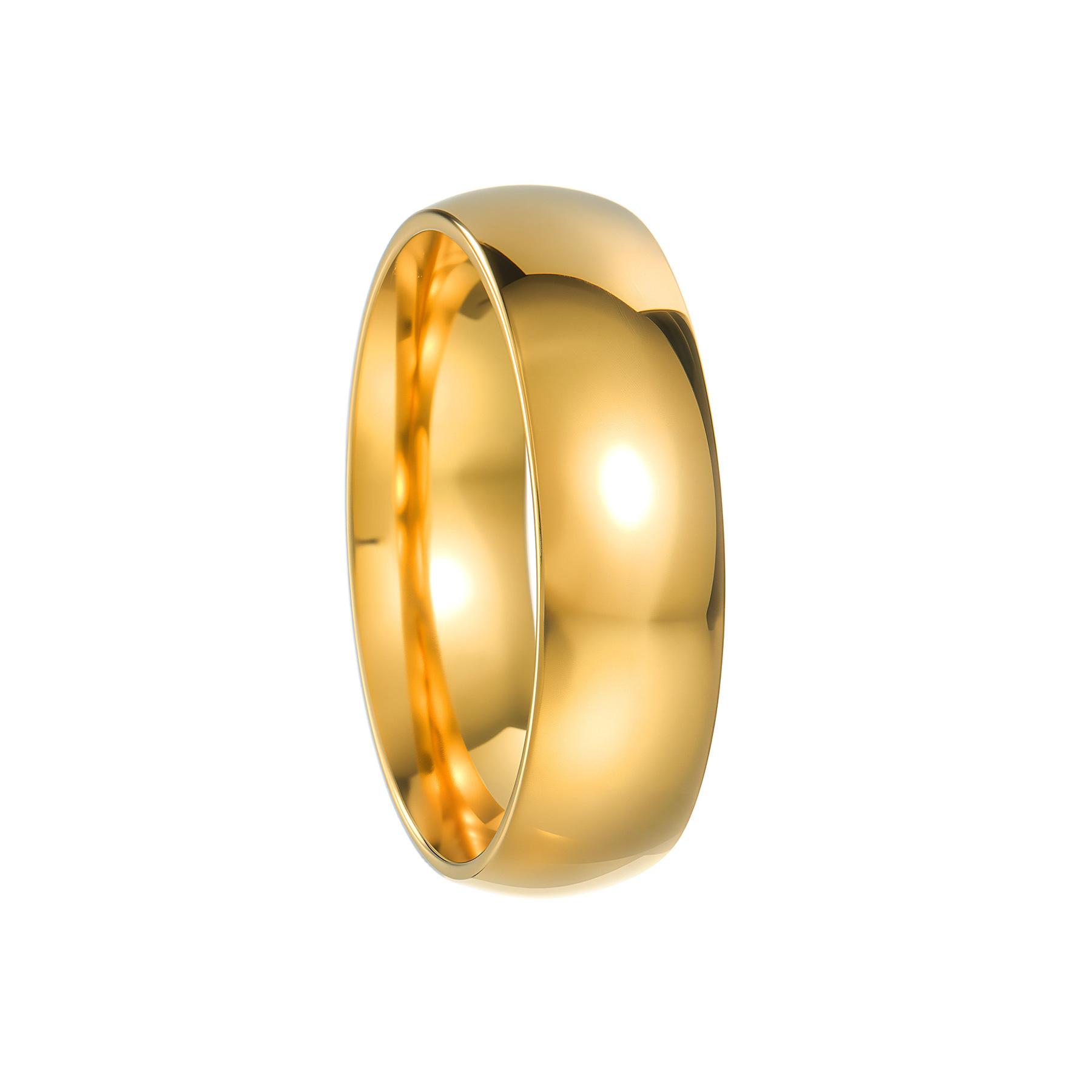 6MM Polished Stainless Steel Classic Gold Wedding Rings Gold Color Simple Women Engagement Jewelry Party Accessories For Gift 6 золотой
6MM Polished Stainless Steel Classic Gold Wedding Rings Gold Color Simple Women Engagement Jewelry Party Accessories For Gift 6 золотой