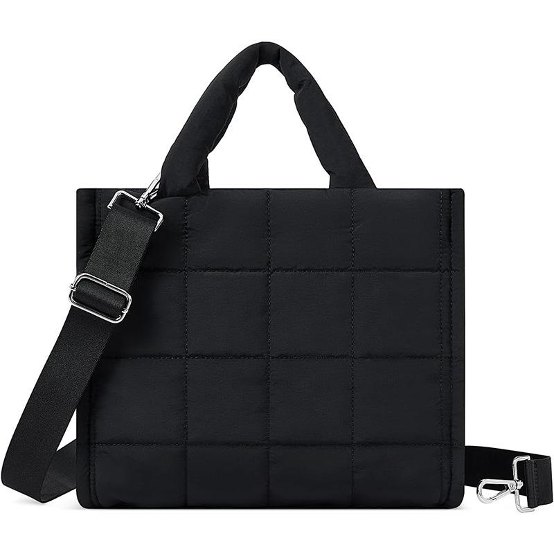 Checkered hand-held handbag for women Large capacity shoulder tote bag чёрный
Checkered hand-held handbag for women Large capacity shoulder tote bag чёрный