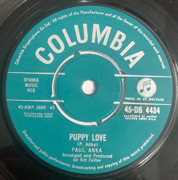 7inch Record PAUL ANKA Puppy Love Adam And Eve 45DB4434 Columbia UK Rock Used
7inch Record PAUL ANKA Puppy Love Adam And Eve 45DB4434 Columbia UK Rock Used