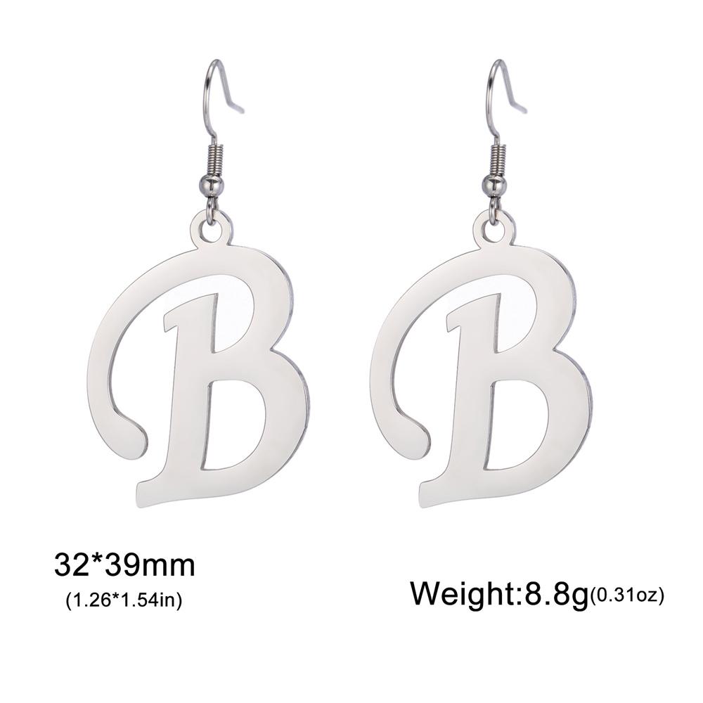 My Shape Initial A-Z Letter Drop Earrings A-Z Alphabet Initials Stainless Steel Earrings Jewelry for Women Valentine s Day Gifts Silver
My Shape Initial A-Z Letter Drop Earrings A-Z Alphabet Initials Stainless Steel Earrings Jewelry for Women Valentine s Day Gifts Silver