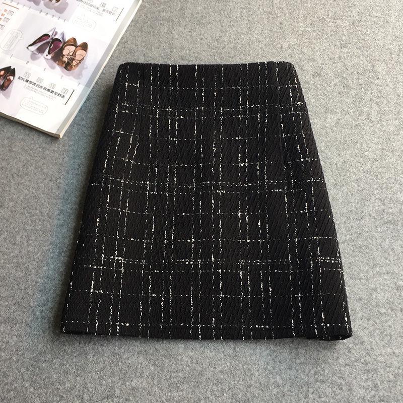 High-Waisted Plaid Wool Midi Skirt - French Style, Autumn/Winter New, Slimming, Plus Size, Bodycon, Flaw-Concealing. XS 60cm waist чорний
High-Waisted Plaid Wool Midi Skirt - French Style, Autumn/Winter New, Slimming, Plus Size, Bodycon, Flaw-Concealing. XS 60cm waist чорний