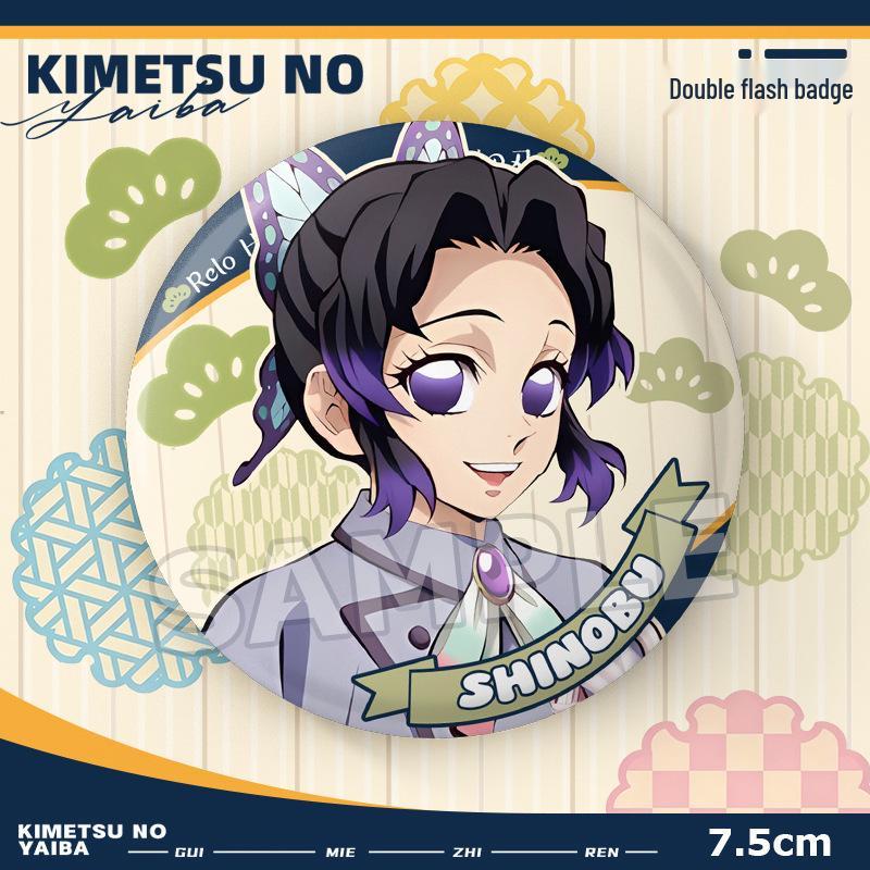 Demon Slayer Collaboration: Shinobu, Giyu, Tanjiro 75mm Double Flash Badge 75mm Double Flash Badge (Individually Packaged)
Demon Slayer Collaboration: Shinobu, Giyu, Tanjiro 75mm Double Flash Badge 75mm Double Flash Badge (Individually Packaged)