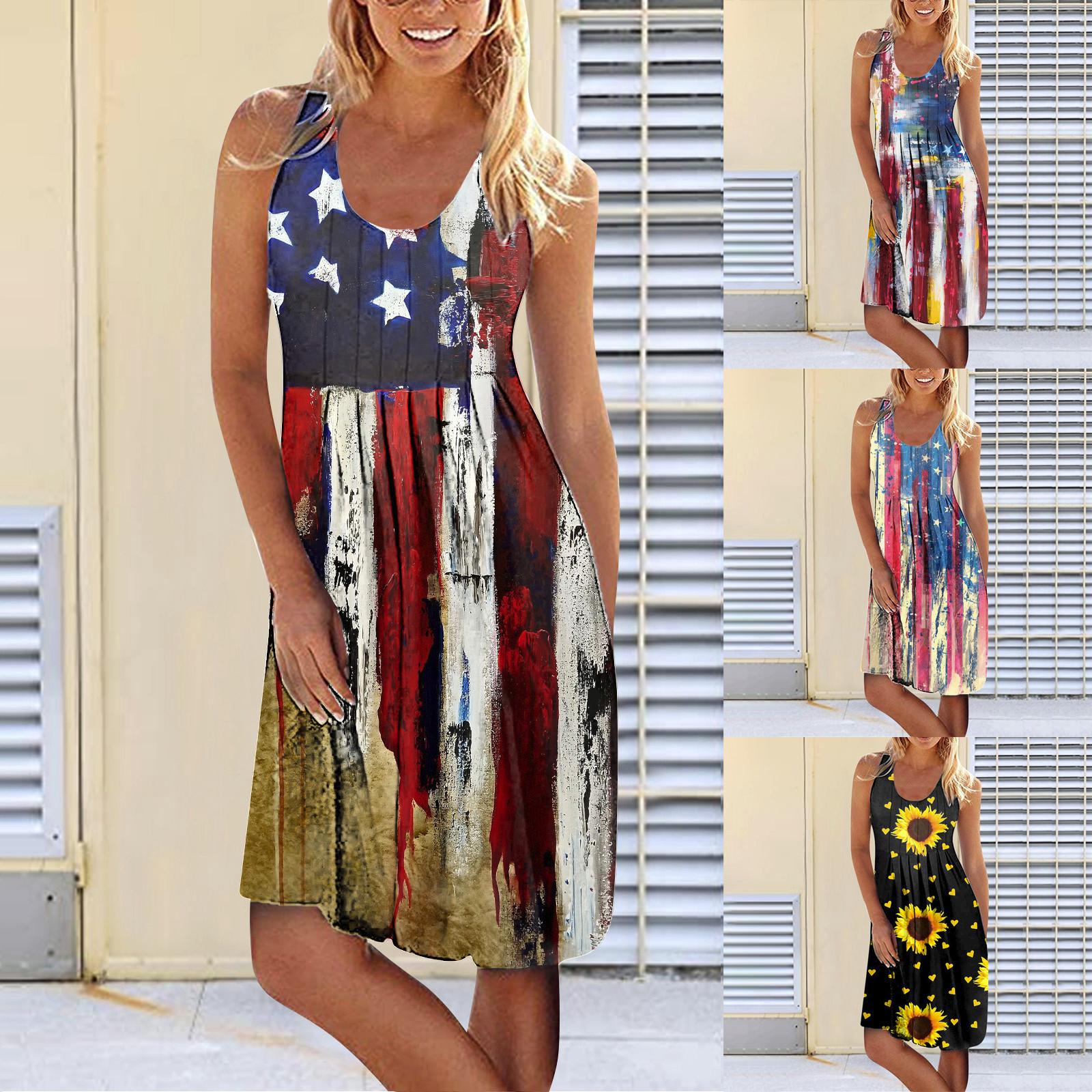 Женское повседневное плиссированное свободное пляжное платье длиной до колена без рукавов с принтом
Женское повседневное плиссированное свободное пляжное платье длиной до колена без рукавов с принтом