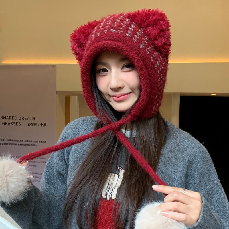 Зимняя шапка для девочки, милая плюшевая шапка с медведем, ветрозащитная и теплая, цельная шапка с помпоном, холодостойкая вязаная шапка One Size
Зимняя шапка для девочки, милая плюшевая шапка с медведем, ветрозащитная и теплая, цельная шапка с помпоном, холодостойкая вязаная шапка One Size