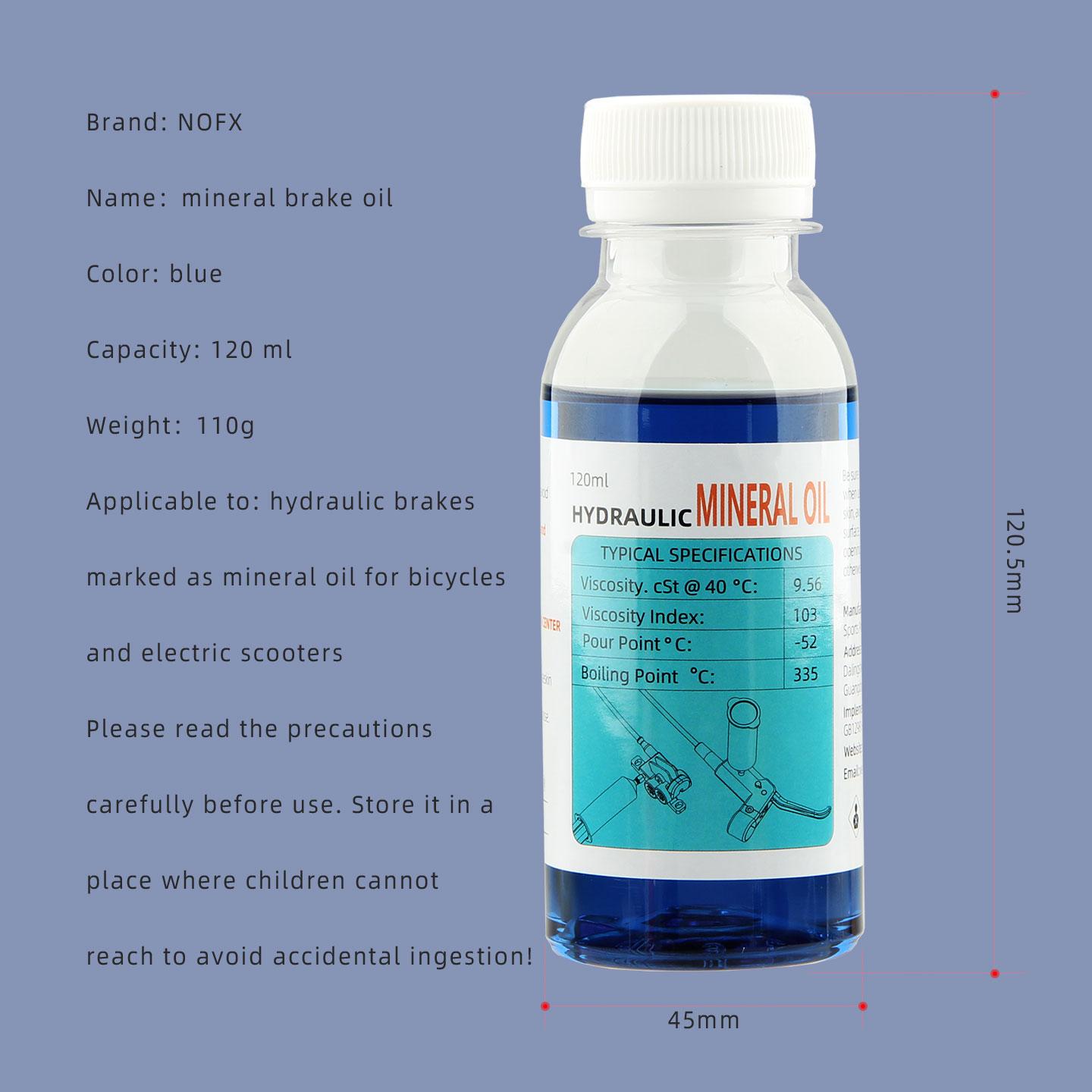 NFOX Mineral Oil DOT 5.1 Fluid 120ml/4.2oz Compatible Hydraulic Brake System Maintenance for Mountain Road Bike Electric Scooter Blue mineral oil
NFOX Mineral Oil DOT 5.1 Fluid 120ml/4.2oz Compatible Hydraulic Brake System Maintenance for Mountain Road Bike Electric Scooter Blue mineral oil