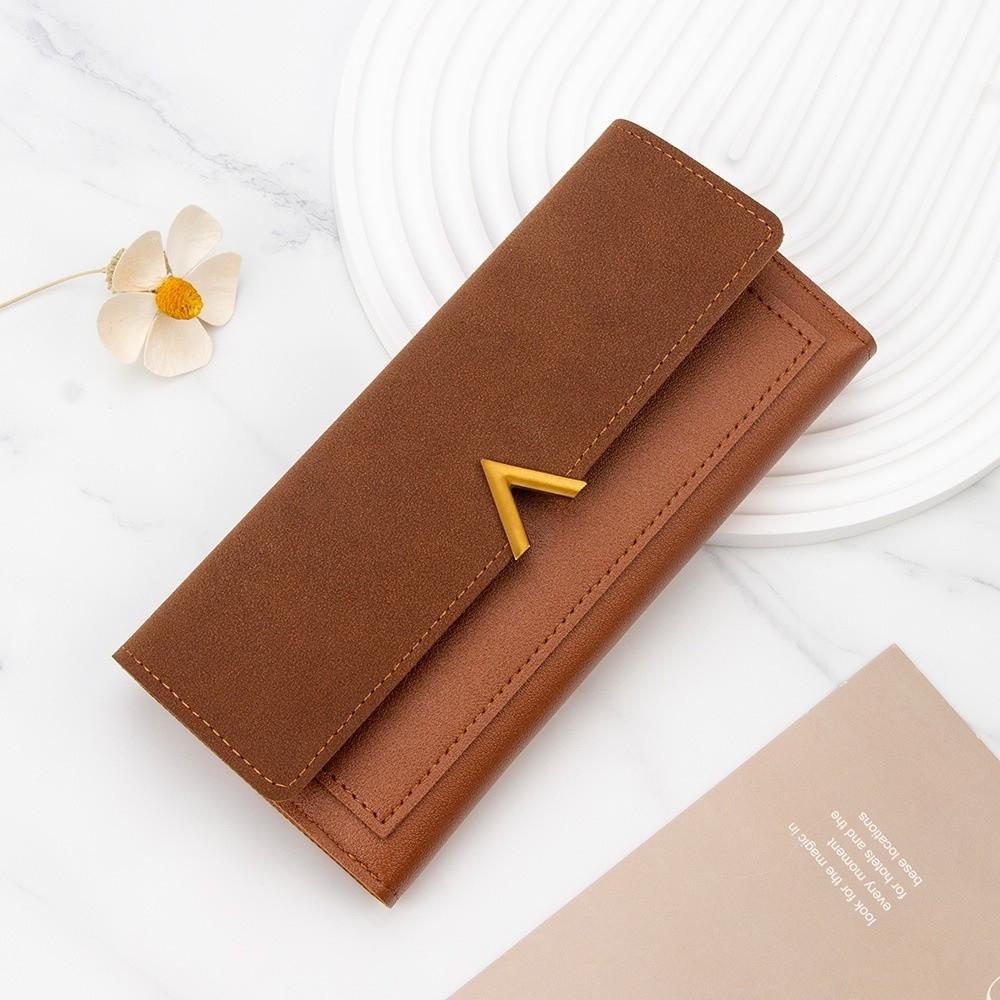 Fashion Accessory PU Wallet Card Holder Multi-card Slot Long Purses Hasp Closure Tri-Fold Moneybags Women коричневый
Fashion Accessory PU Wallet Card Holder Multi-card Slot Long Purses Hasp Closure Tri-Fold Moneybags Women коричневый