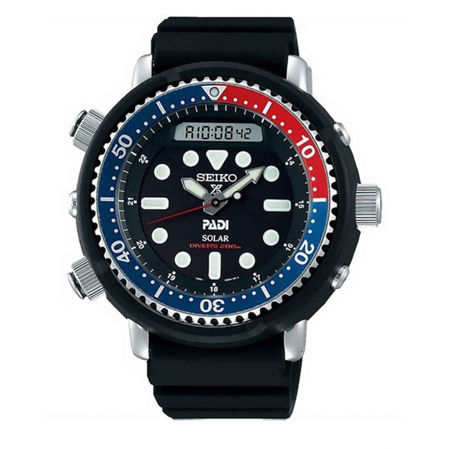 Seiko Prospex Sports Solar Divers 200M Pepsi Bezel Watch SNJ027P1 Watch Prospex Ernie Men s чорний
Seiko Prospex Sports Solar Divers 200M Pepsi Bezel Watch SNJ027P1 Watch Prospex Ernie Men s чорний