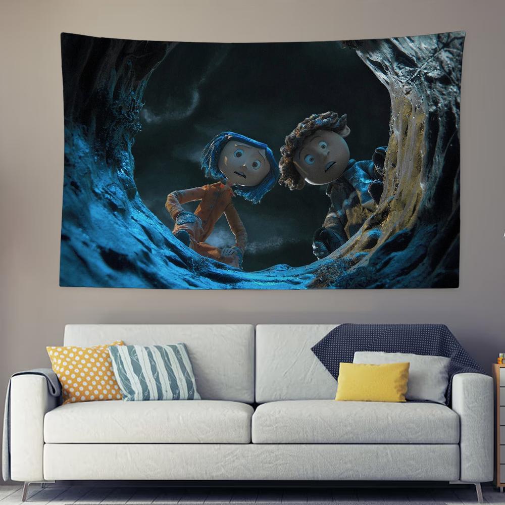 CCoraline Official Dark Fairy Tale Tapestry Movie Art Print for Gothic Fans Room Collectible Wall Decor Gift 74x94cm(29x37in)
CCoraline Official Dark Fairy Tale Tapestry Movie Art Print for Gothic Fans Room Collectible Wall Decor Gift 74x94cm(29x37in)