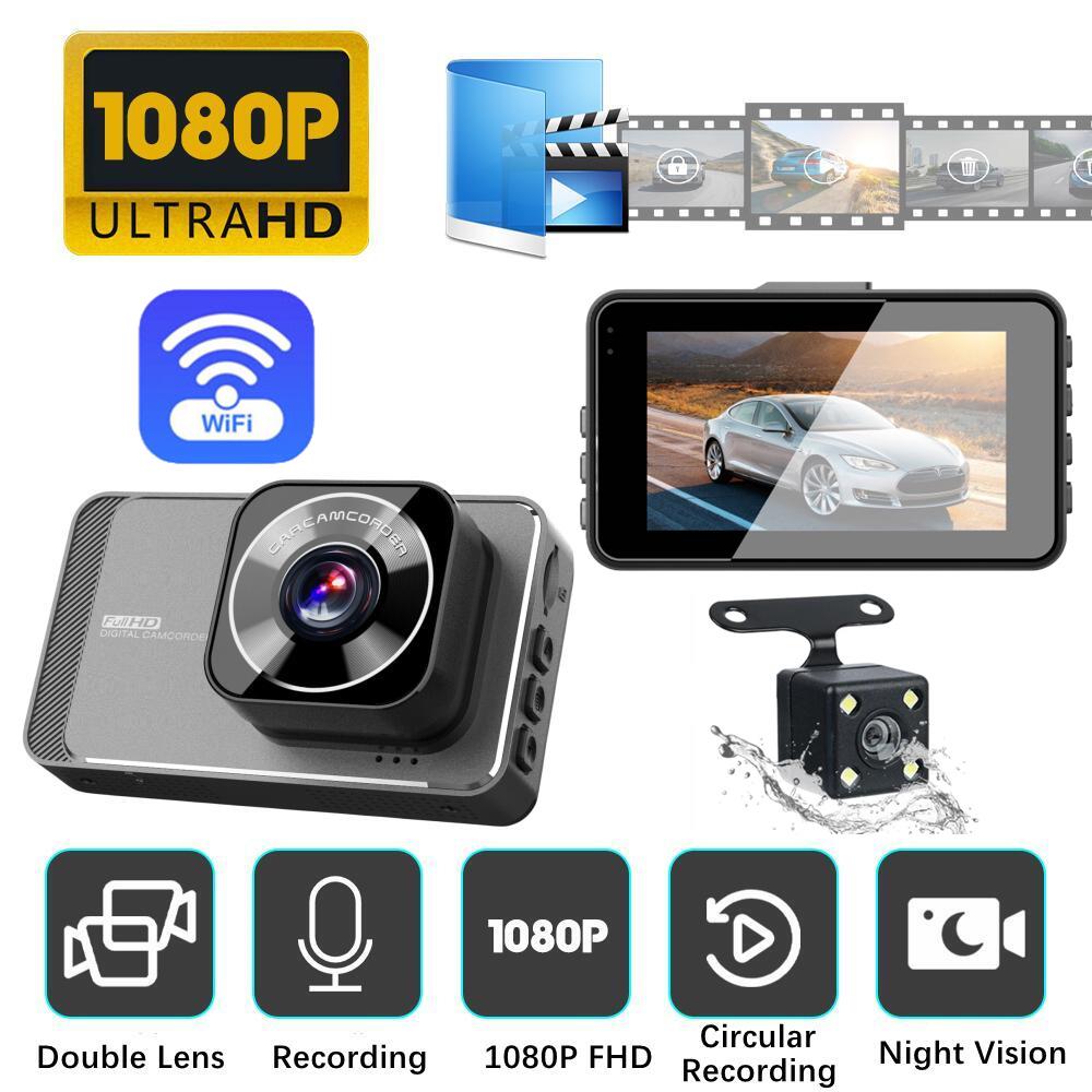 Видеорегистратор с двумя объективами и ночным видением, 3 HD 1080P, WiFi, и запись спереди и сзади M78 Single Recording (No WiFi)
Видеорегистратор с двумя объективами и ночным видением, 3 HD 1080P, WiFi, и запись спереди и сзади M78 Single Recording (No WiFi)