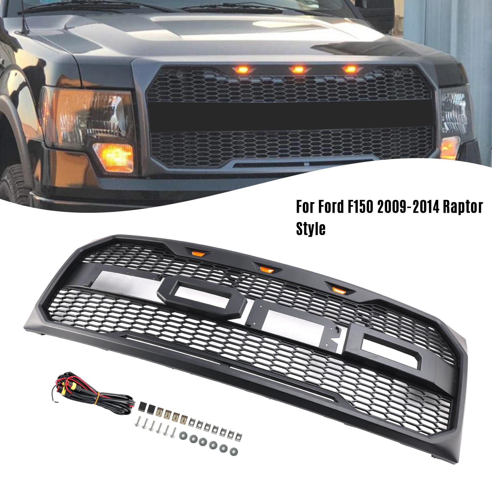 Передняя решетка бампера в стиле Raptor с LED для Ford F150 2009-2014
Передняя решетка бампера в стиле Raptor с LED для Ford F150 2009-2014