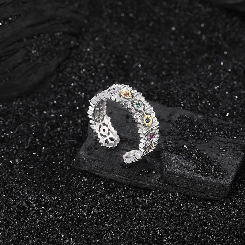 Кольцо Craft S925 Sterling Silver Gold and Silver Contour Weave Hollow Star Ring Female French Seiko Brushed Diamond Ring For Index Finger
Кольцо Craft S925 Sterling Silver Gold and Silver Contour Weave Hollow Star Ring Female French Seiko Brushed Diamond Ring For Index Finger