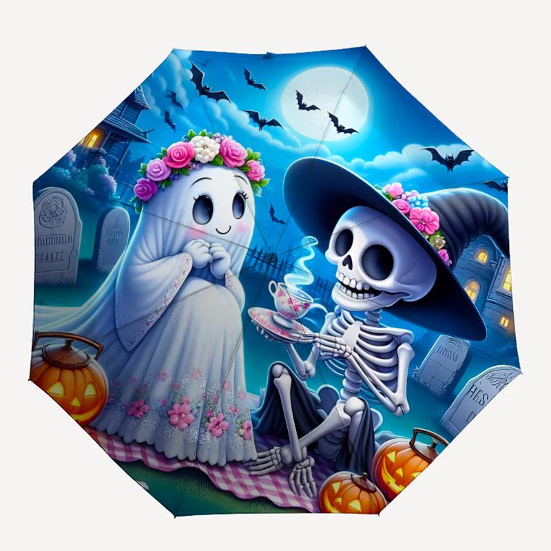 1pc Halloween Couple Automatic Open/Close Umbrella, Compact Travel Umbrella, 8-Rib Sturdy Frame - Ideal Gift for Friends yy251118111
1pc Halloween Couple Automatic Open/Close Umbrella, Compact Travel Umbrella, 8-Rib Sturdy Frame - Ideal Gift for Friends yy251118111