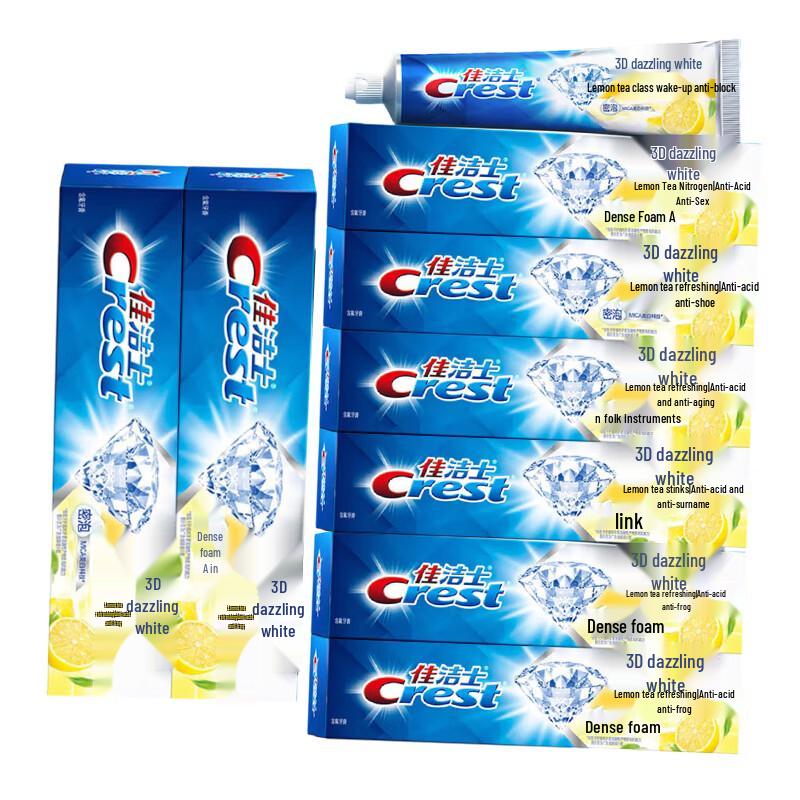 Crest 3D White Lemon Tea Fresh Toothpaste Value Pack
Crest 3D White Lemon Tea Fresh Toothpaste Value Pack