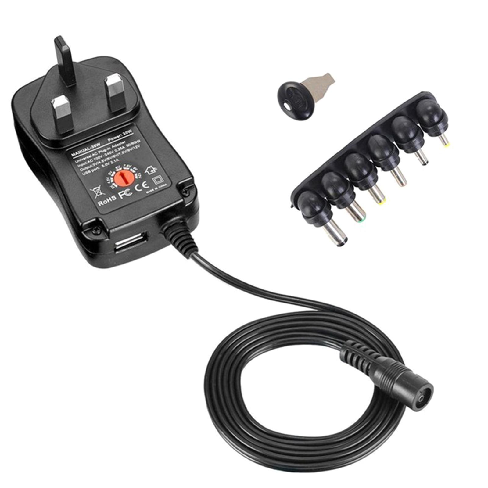 Portable Universal Power Supply with 6DC Adapters Adjustable Voltage Output from 3V to 12V for Wide Compatibility
Portable Universal Power Supply with 6DC Adapters Adjustable Voltage Output from 3V to 12V for Wide Compatibility