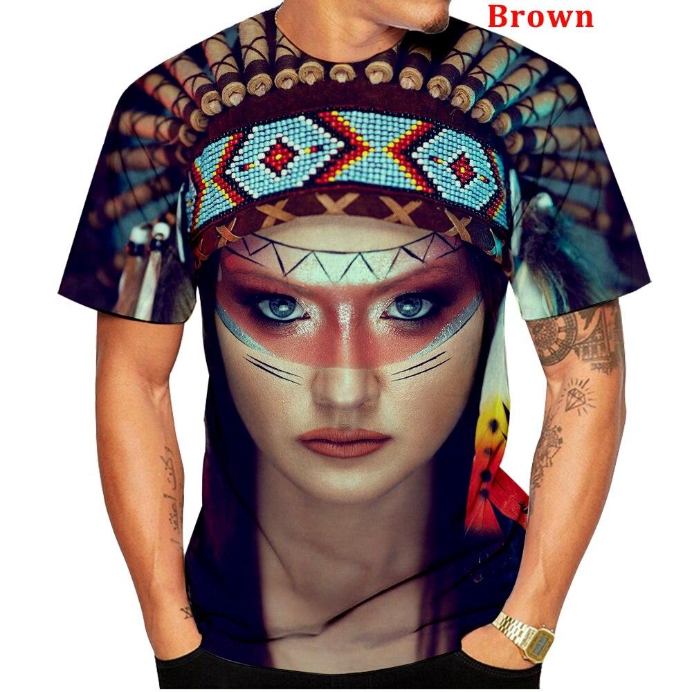 Новая красочная футболка с принтом в стиле индийской культуры, уличная одежда в духе американского племени
Новая красочная футболка с принтом в стиле индийской культуры, уличная одежда в духе американского племени