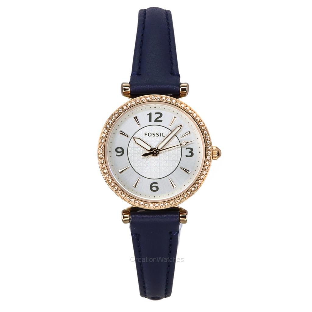 Fossil Carlie Crystal Accents Серебряный циферблат Темно-синие кварцевые женские часы LiteHide Leather ES5295 серебряный
Fossil Carlie Crystal Accents Серебряный циферблат Темно-синие кварцевые женские часы LiteHide Leather ES5295 серебряный