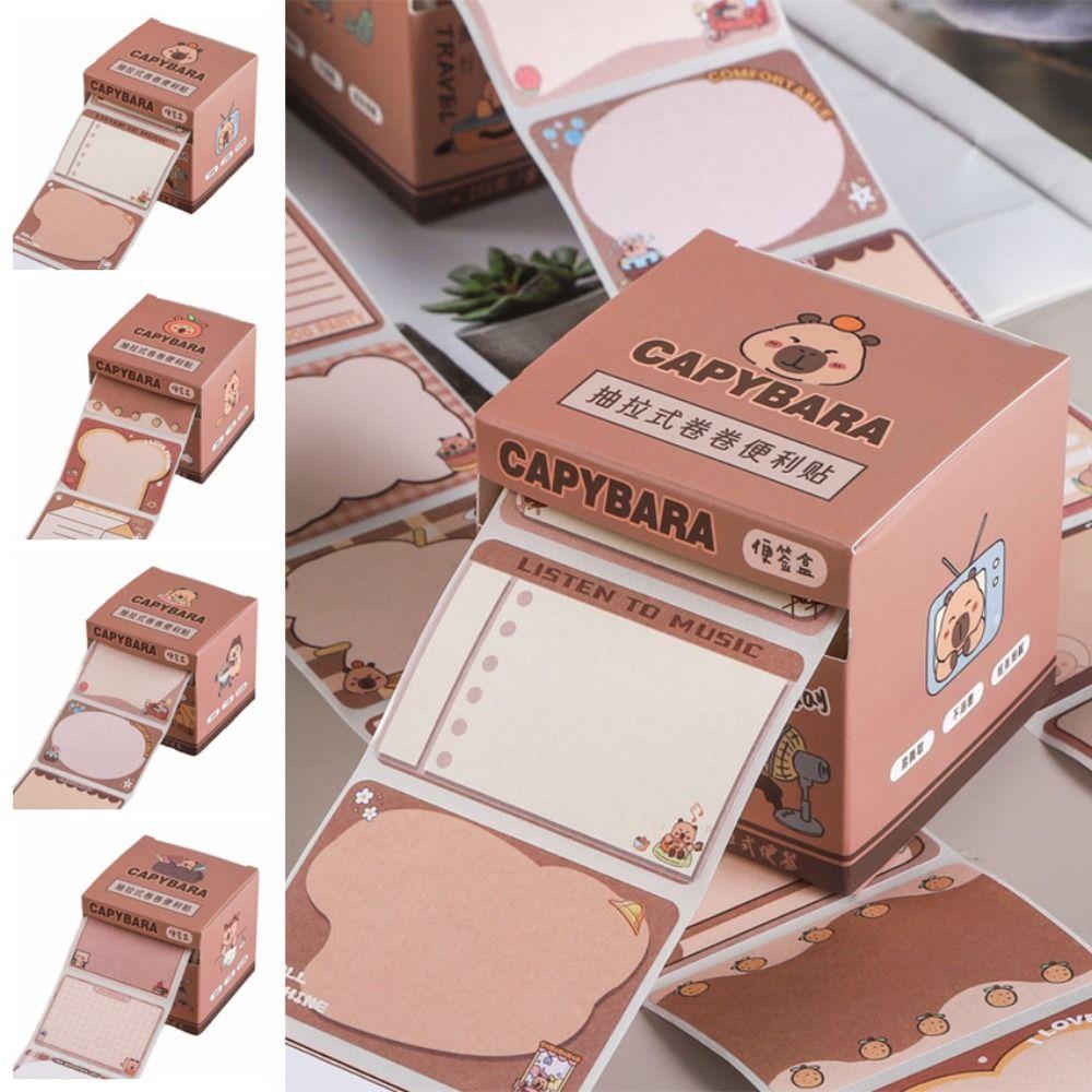 Creative Pull-out Sticky Notes Portable Capybara Memo Pad Cartoon Notepads Office Decoration Style 2
Creative Pull-out Sticky Notes Portable Capybara Memo Pad Cartoon Notepads Office Decoration Style 2