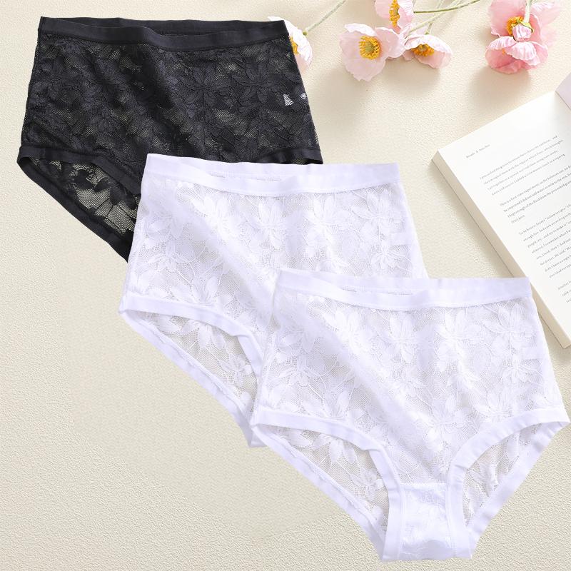 FINETOO 3PCS Women High Waist Floral Lace Panties Breathable Cotton Crotch Underwear Soft Transparent Lingerie Briefs Plus Size XXL
FINETOO 3PCS Women High Waist Floral Lace Panties Breathable Cotton Crotch Underwear Soft Transparent Lingerie Briefs Plus Size XXL