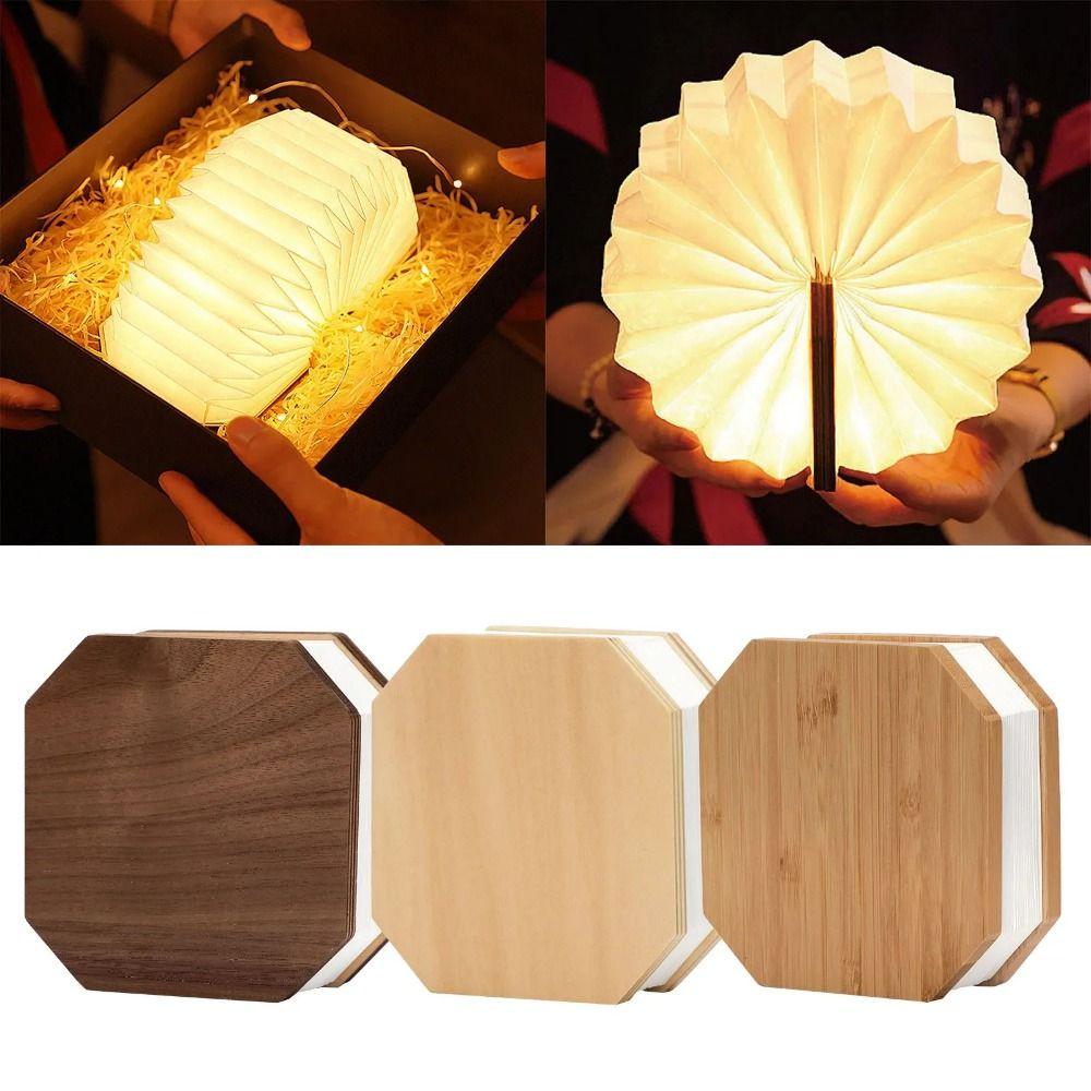 2 Colors Lights Folding Book Lamp with Detachable Hand Strip Led Table Lamp Birthday Gift Spade Wood
2 Colors Lights Folding Book Lamp with Detachable Hand Strip Led Table Lamp Birthday Gift Spade Wood