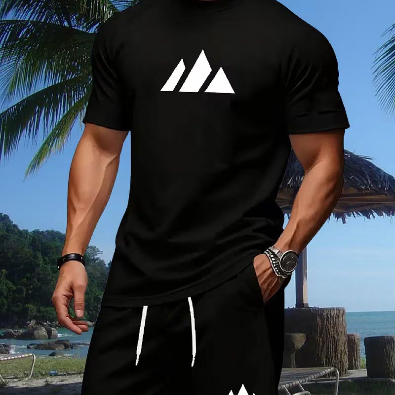 Summer Fitness Sportswear Short-sleeved T-shirt and Shorts Two-piece Set, Breathable and Quick-drying Casual Wear. S
Summer Fitness Sportswear Short-sleeved T-shirt and Shorts Two-piece Set, Breathable and Quick-drying Casual Wear. S