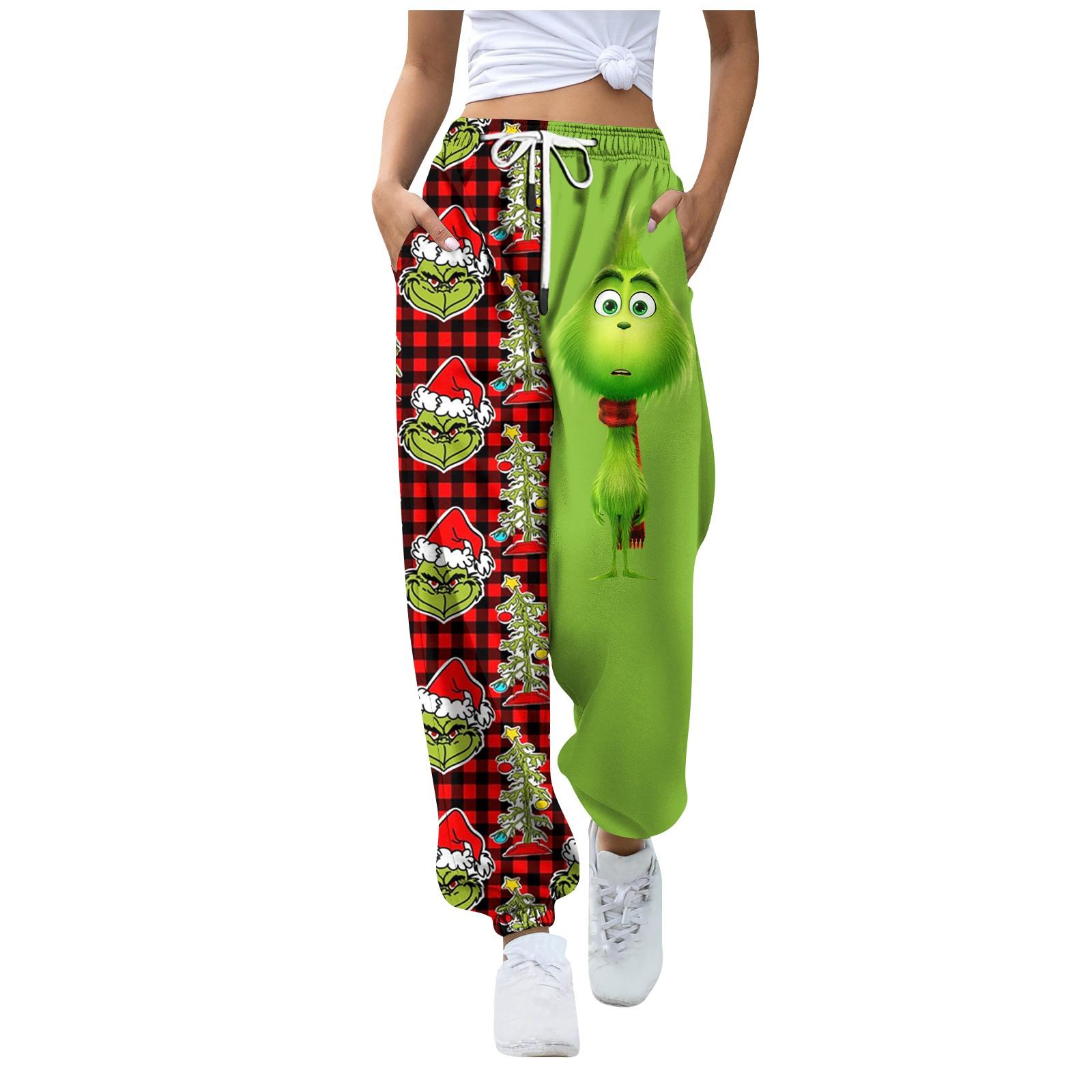 Жіночі модні спортивні різдвяні штани з кишеньковими шнурками та повсякденними спортивними штанами XXXL
Жіночі модні спортивні різдвяні штани з кишеньковими шнурками та повсякденними спортивними штанами XXXL