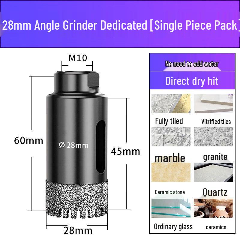 Jundingying 28mm Angle Grinder Ceramic Tile Drilling Bit
Jundingying 28mm Angle Grinder Ceramic Tile Drilling Bit
