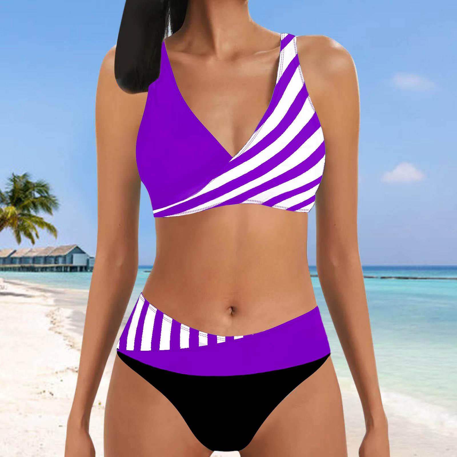 Женский купальник с подвесным вырезом в темно-синий полосатый принт, бикини, купальник-танкини 5XL фиолетовый
Женский купальник с подвесным вырезом в темно-синий полосатый принт, бикини, купальник-танкини 5XL фиолетовый