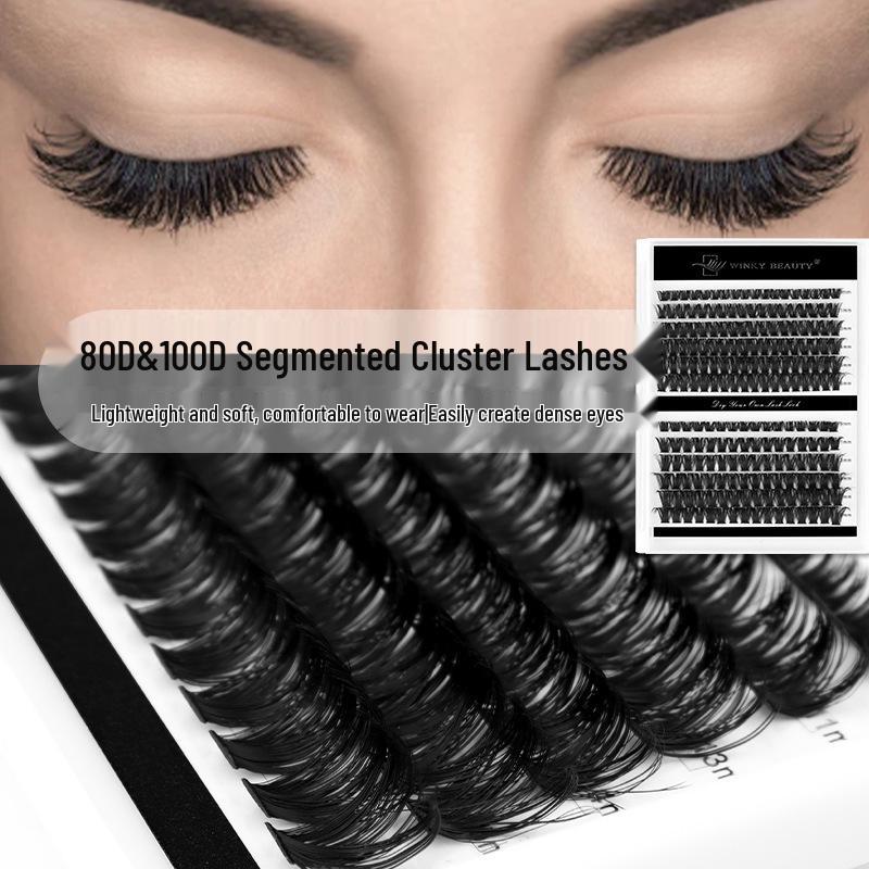 DIY Mixed Pack Heat-Melted Cluster Eyelashes - Segmented, Fluffy, and Natural-Looking False Lashes 80D & 100D
DIY Mixed Pack Heat-Melted Cluster Eyelashes - Segmented, Fluffy, and Natural-Looking False Lashes 80D & 100D