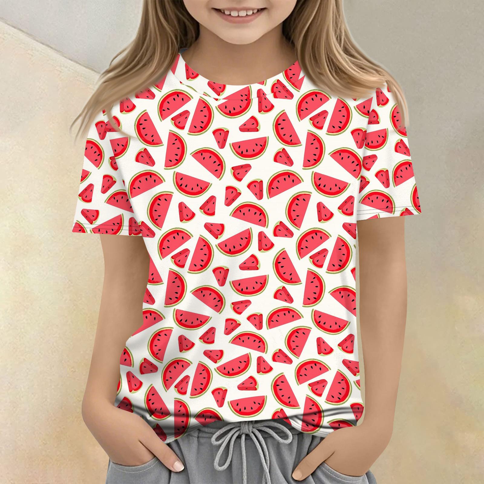 Дитяча повсякденна футболка з принтом, круглим вирізом та короткими рукавами 130
Дитяча повсякденна футболка з принтом, круглим вирізом та короткими рукавами 130
