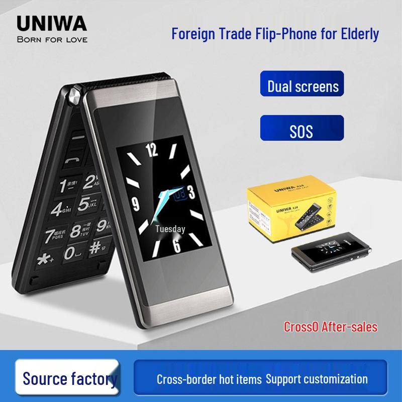 Senior-Friendly Flip Phone: Dual SIM, SOS, Large Font & Keys, 2G – Ideal for Cross-Border Use
Senior-Friendly Flip Phone: Dual SIM, SOS, Large Font & Keys, 2G – Ideal for Cross-Border Use
