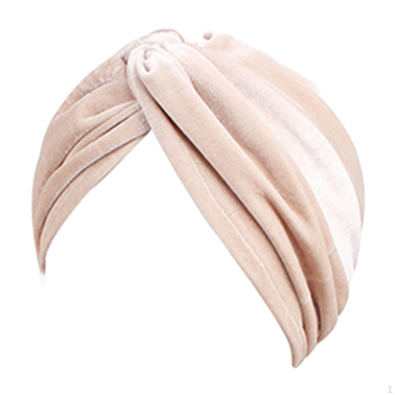 Pleated Muslim Hat Head Wrap Velvet Double Layer Chemo Caps Bright Color Headwear Women Beige
Pleated Muslim Hat Head Wrap Velvet Double Layer Chemo Caps Bright Color Headwear Women Beige