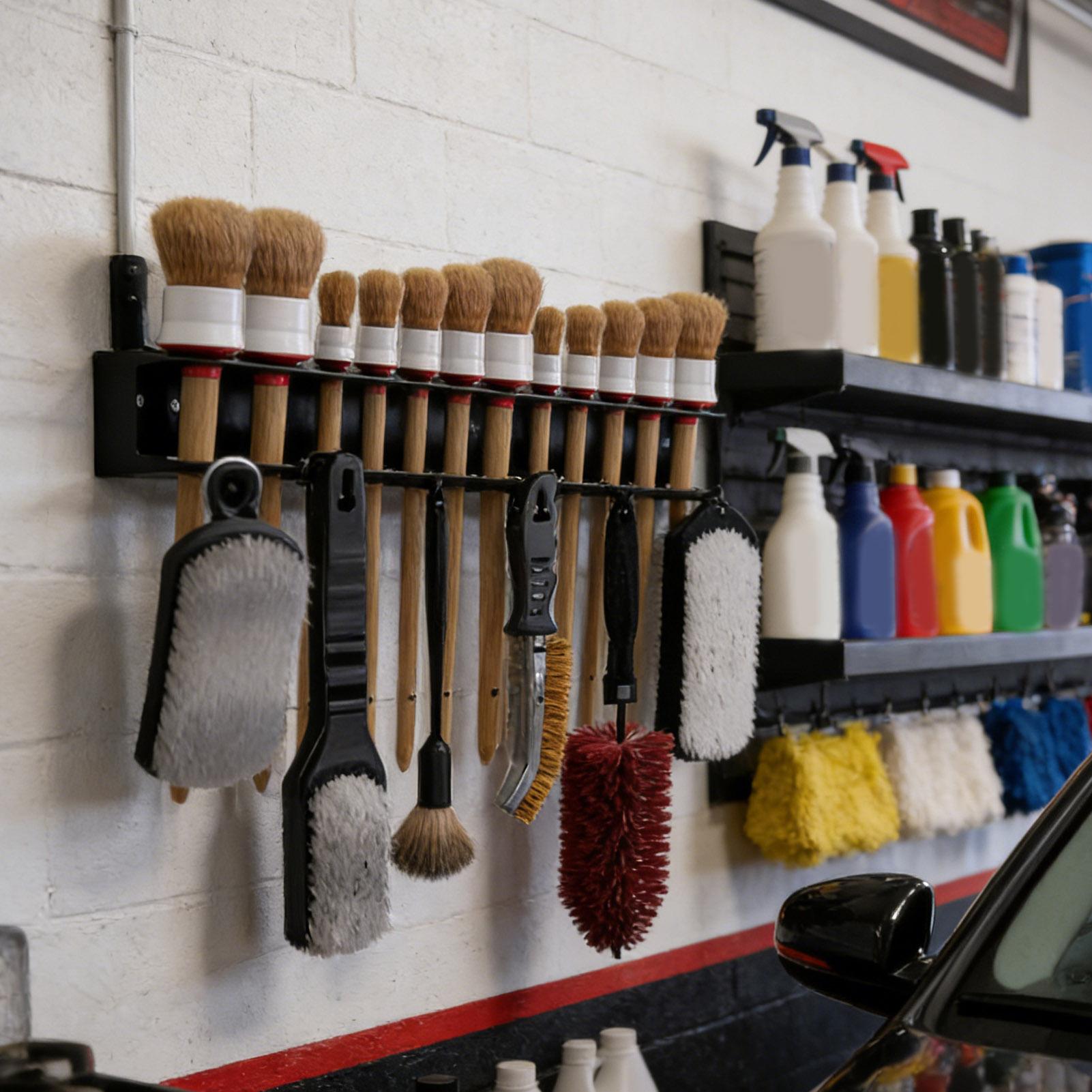 Space Saving Storage Rack Car Cleaning Brush Holder Wall Mounted Brush Organizer Auto Cleaning Detailing Tools Storage Hanger CN
Space Saving Storage Rack Car Cleaning Brush Holder Wall Mounted Brush Organizer Auto Cleaning Detailing Tools Storage Hanger CN
