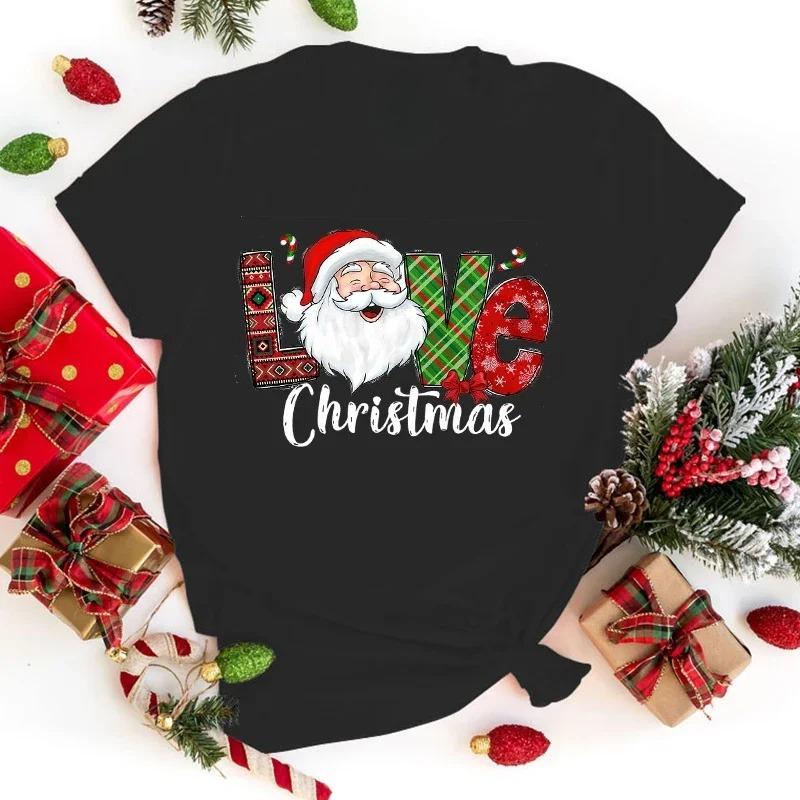 Ladies Merry Christmas Cute Santa Claus Cartoon Print Regular Casual Daily Short Sleeve Round Neck Womens Tshirt S
Ladies Merry Christmas Cute Santa Claus Cartoon Print Regular Casual Daily Short Sleeve Round Neck Womens Tshirt S