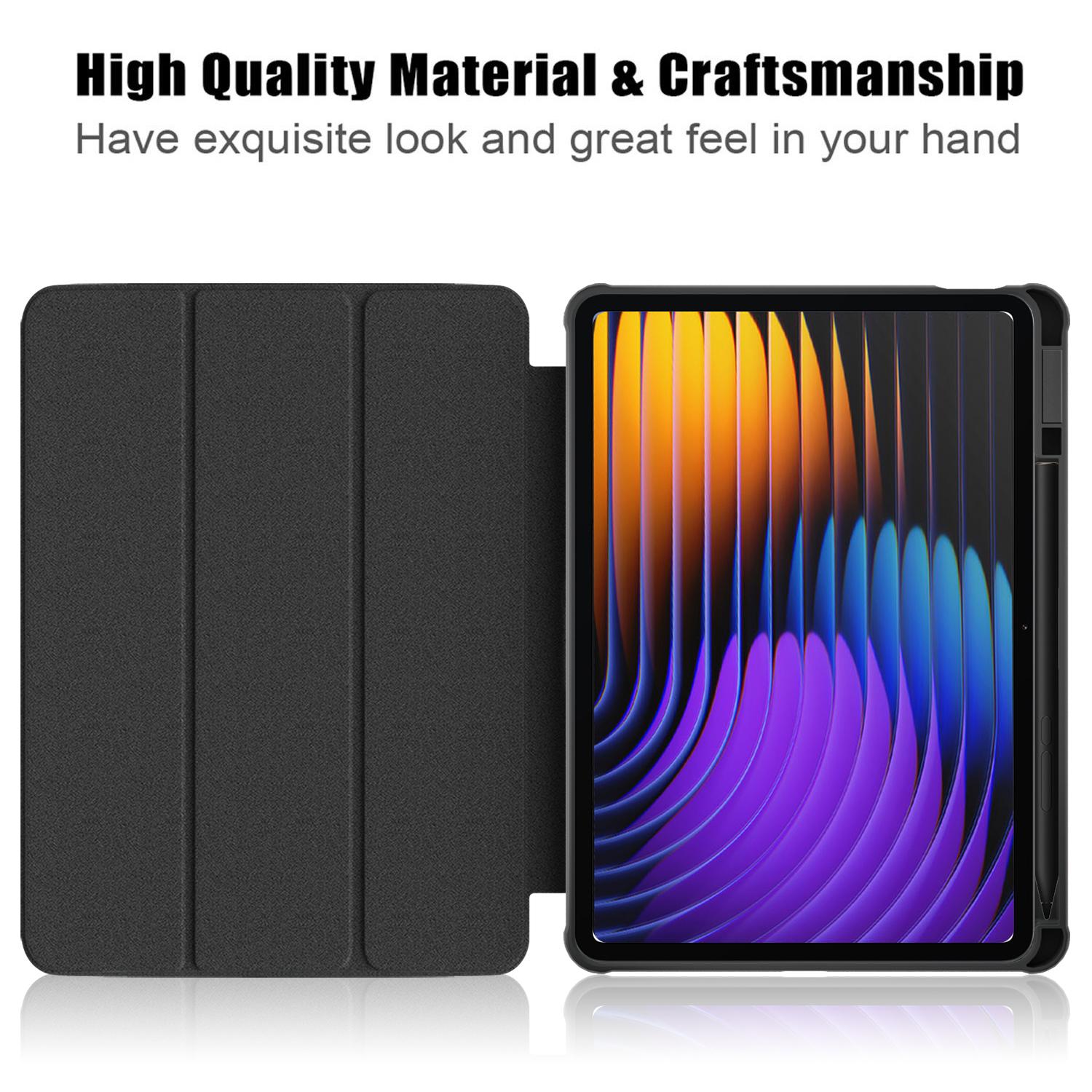 For Xiaomi Pad 7 Pro/Pad 7 Case Tri-Fold Stand PU Leather+TPU+Clear PC Back Cover Pink
For Xiaomi Pad 7 Pro/Pad 7 Case Tri-Fold Stand PU Leather+TPU+Clear PC Back Cover Pink