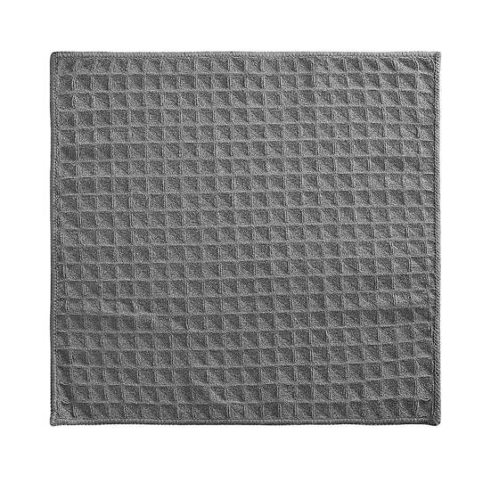 10 шт. кухонные полотенца премиум-класса из микрофибры вафельного плетения, ультра впитывающие тряпки для мытья посуды, быстросохнущая ткань для очистки без запаха S темно-серого