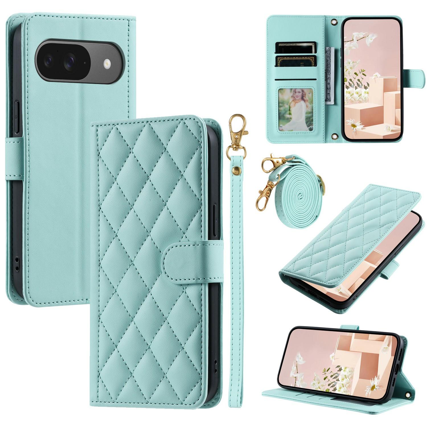 For Google Pixel 10 Pro/10/9 Pro/9 Case Wallet Rhombus Grid PU Leather Phone Cover with Shoulder Strap/Wrist Strap
For Google Pixel 10 Pro/10/9 Pro/9 Case Wallet Rhombus Grid PU Leather Phone Cover with Shoulder Strap/Wrist Strap