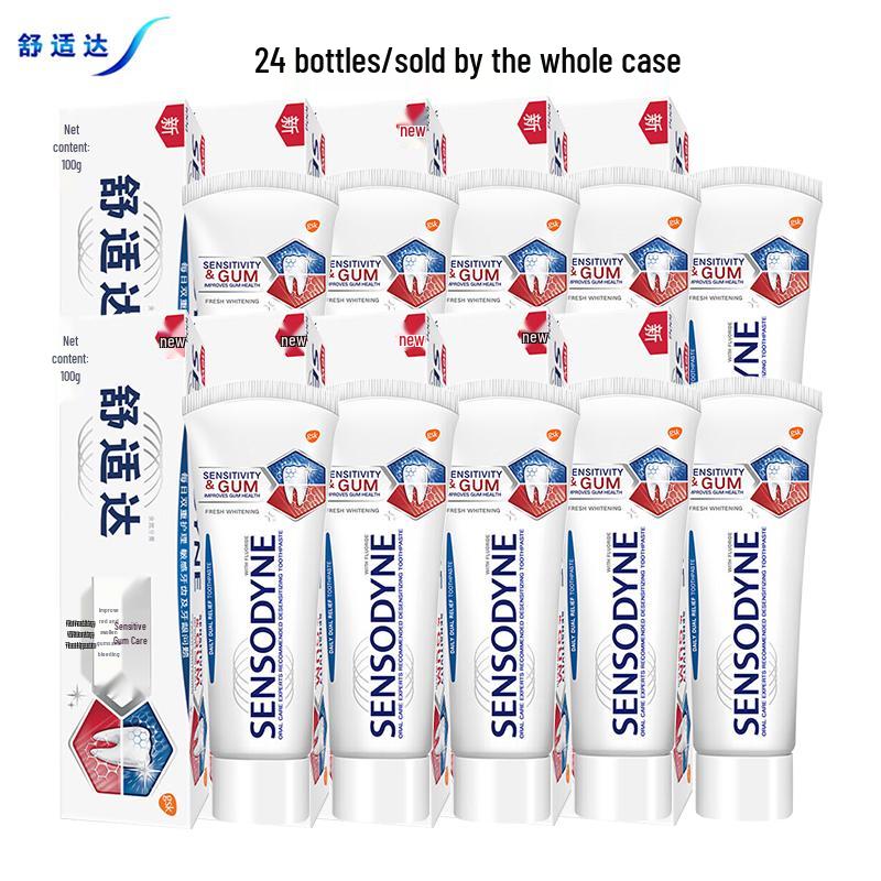 Sensodyne Отбеливающая зубная паста для ухода за деснами
Sensodyne Отбеливающая зубная паста для ухода за деснами