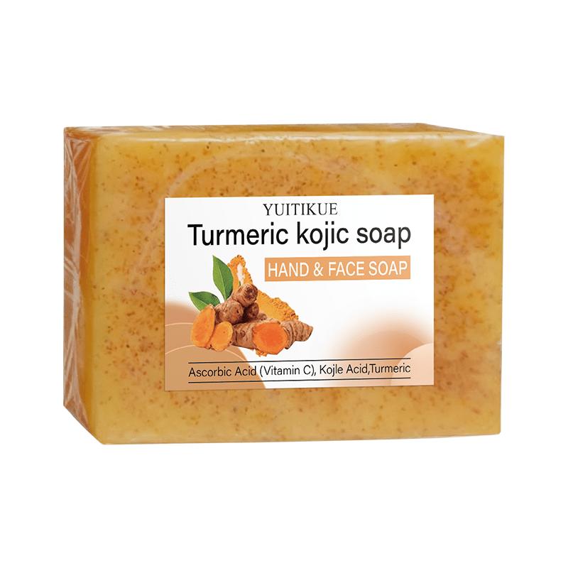 Turmeric Kojic Acid Soap Rich in Kojic Acid, Turmeric, and Collagen, Brightens Facial Skin, Produces Rich Foam Fresh Scent Skin Care 100g
Turmeric Kojic Acid Soap Rich in Kojic Acid, Turmeric, and Collagen, Brightens Facial Skin, Produces Rich Foam Fresh Scent Skin Care 100g