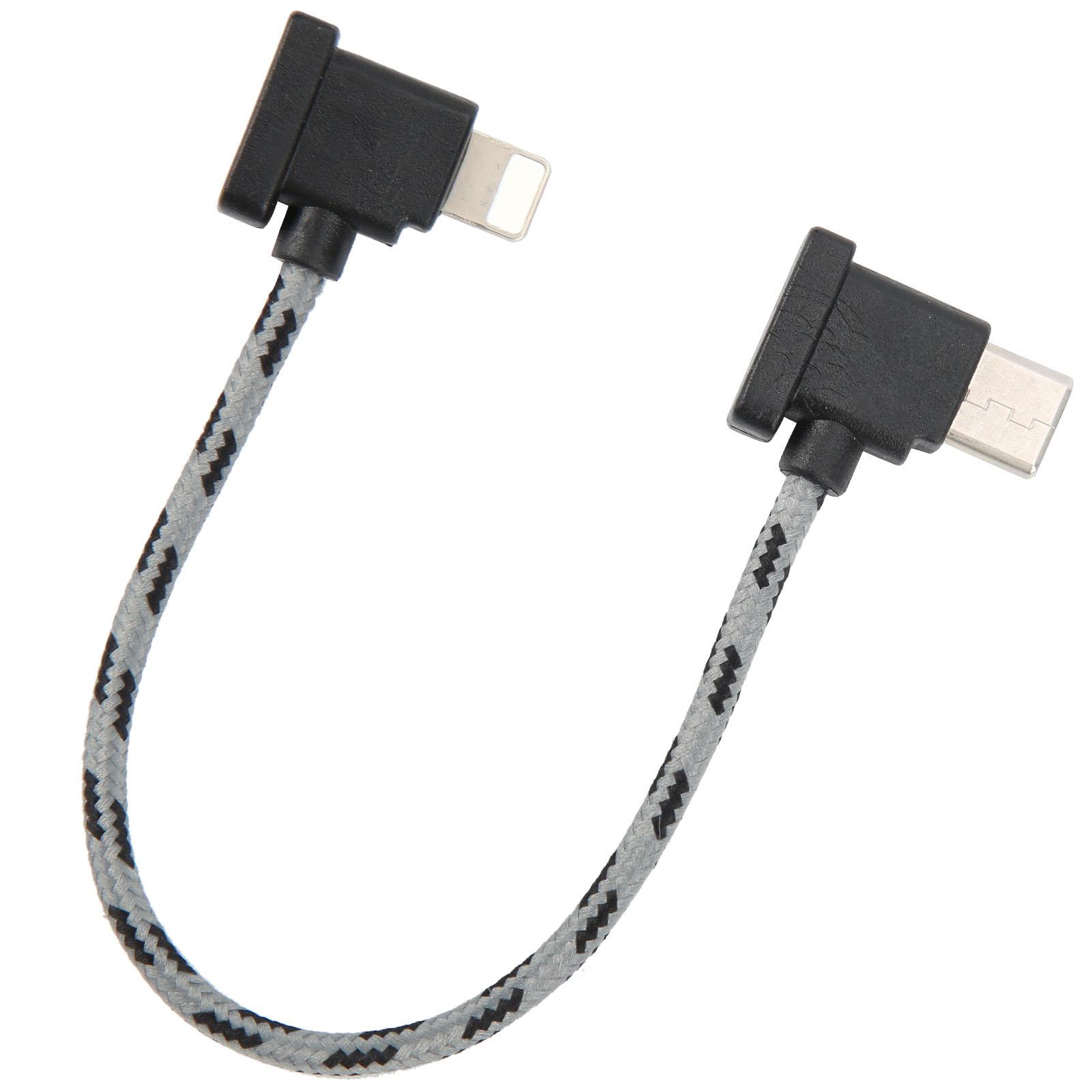Right Angle Remote Controller Type C to for IOS Port Data Cable for DJI Mavic Air 2/Mini 2
Right Angle Remote Controller Type C to for IOS Port Data Cable for DJI Mavic Air 2/Mini 2
