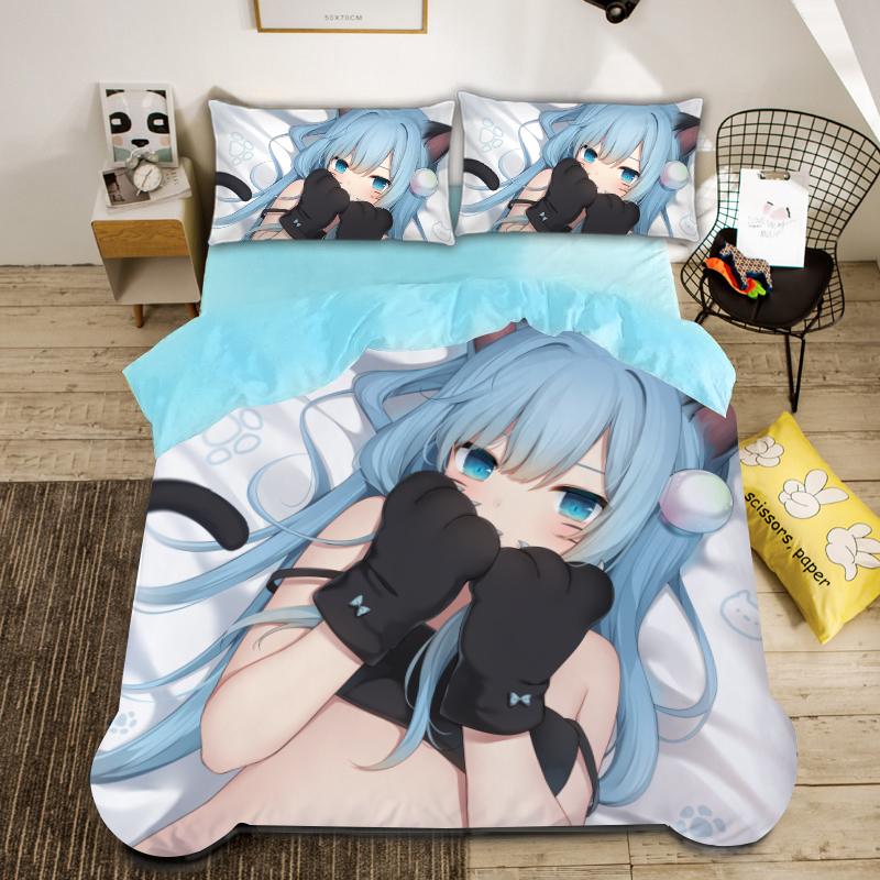 Anime beautiful girl Duvet Cover Set ,Cartoon Printed Patterned with Pillowcases, Soft Microfiber Quilt Covers for Girls 135x200cm
Anime beautiful girl Duvet Cover Set ,Cartoon Printed Patterned with Pillowcases, Soft Microfiber Quilt Covers for Girls 135x200cm