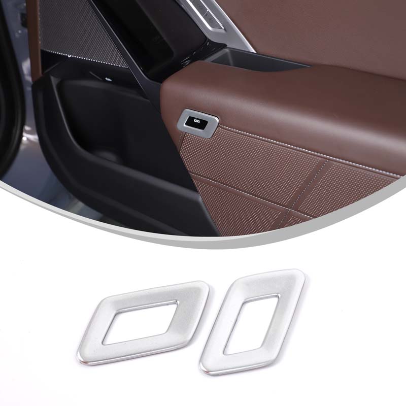 For BMW 7 Series G70 2026-2026 ABS Carbon Fiber Car Rear Door Switch Button Decorative Frame Stickers Car Interior Accessories срібний
For BMW 7 Series G70 2026-2026 ABS Carbon Fiber Car Rear Door Switch Button Decorative Frame Stickers Car Interior Accessories срібний