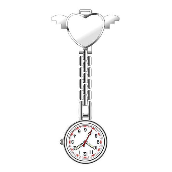 Кварцовий годинник для медсестри на кліпсі Лікарський годинник Дизайн «Серце та Крила» Годинник для нагрудної кишені Медсестри Лікарі Медичні працівники білий
Кварцовий годинник для медсестри на кліпсі Лікарський годинник Дизайн «Серце та Крила» Годинник для нагрудної кишені Медсестри Лікарі Медичні працівники білий